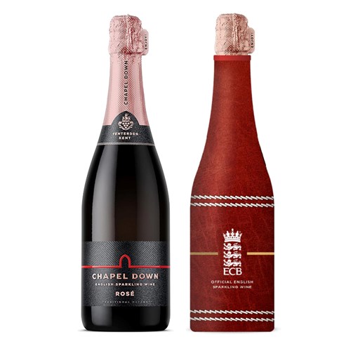 Chapel Down Rose England Cricket Neoprene Jacket 75cl - Celebrate in Style